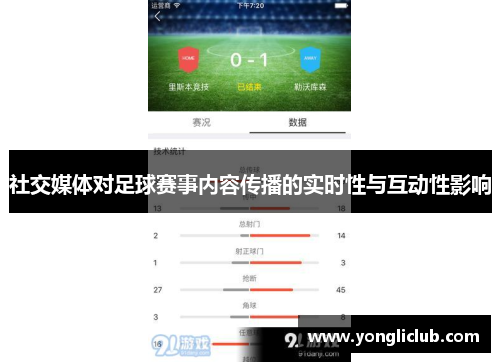 社交媒体对足球赛事内容传播的实时性与互动性影响